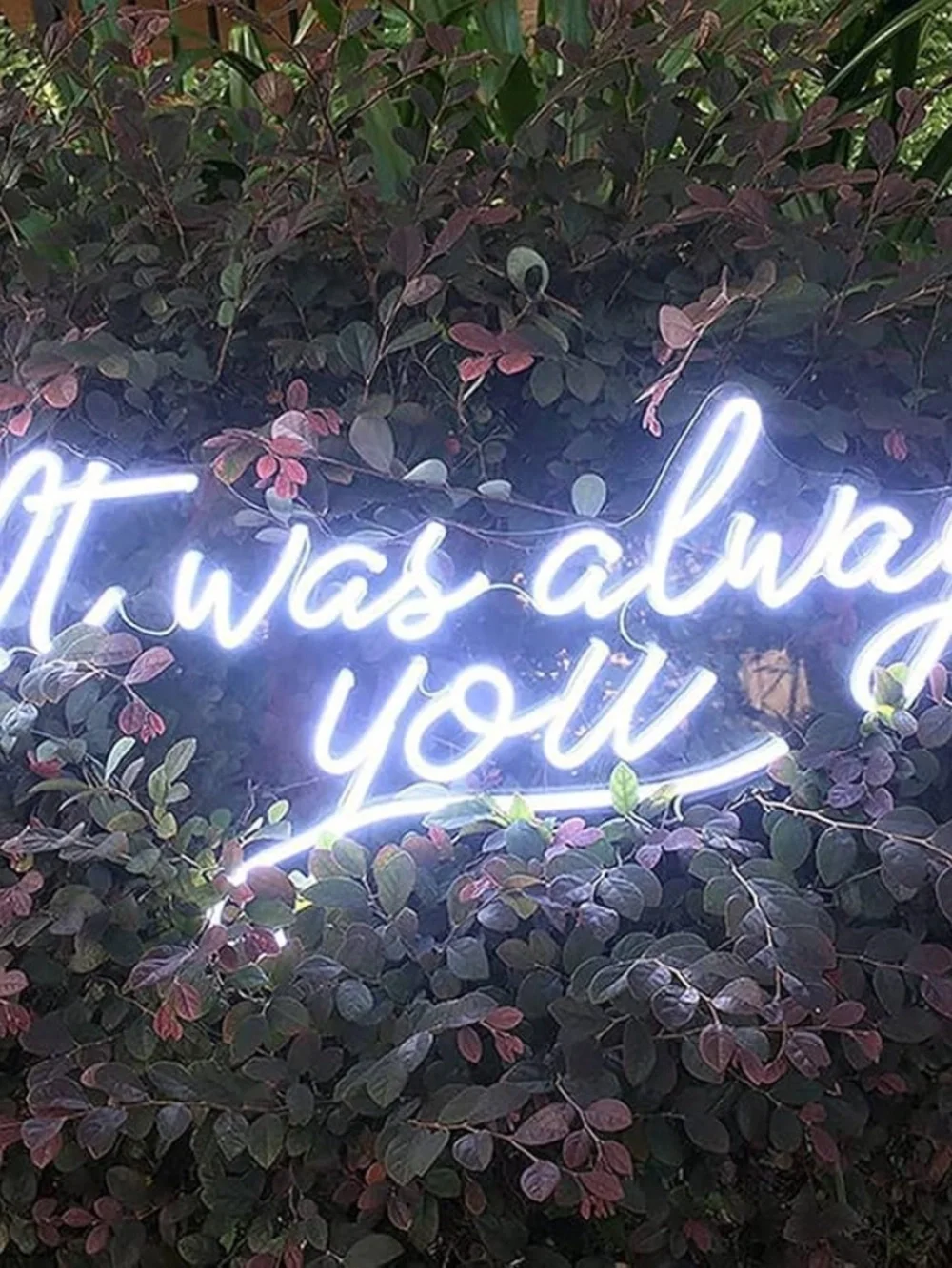 It Was Always You Neon Light Sign for Bedroom Wall Decor Warm White  Dimmable